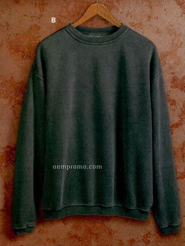 Authentic Pigment 11 Oz. Pigment Dyed Ringspun Fleece Crew Sweatshirt