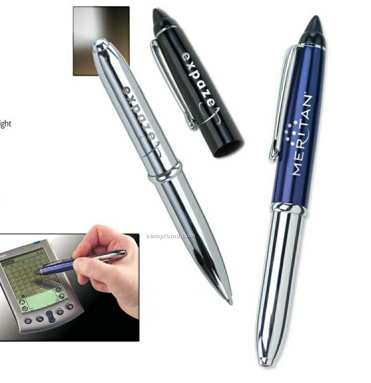 Triplet Lighted Pen With PDA Stylus