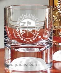 12 Oz. Fairway On The Rocks Glass (Set Of 2 - Light Etched)