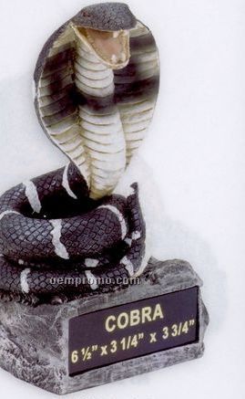 Cobra School Mascot W/ Plate