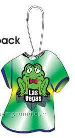 Las Vegas Frog T-shirt Zipper Pull