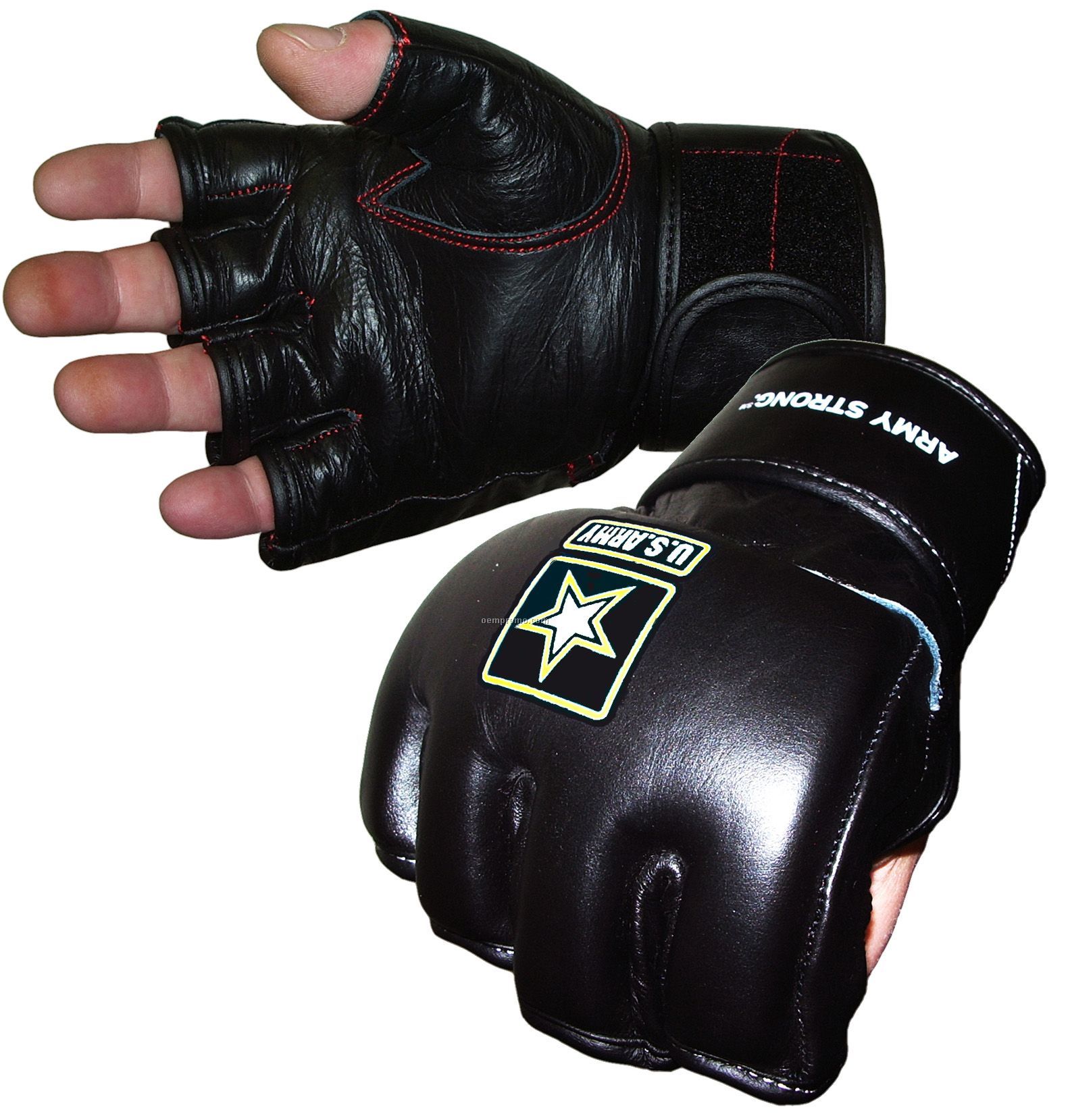 Mma Boxing Gloves, Genuine Leather, Closed Palm Version
