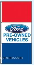 Stock Single Face Dealer Rotator Drape Flags - Ford Pre-owned