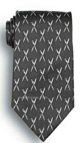 Wolfmark Cross Creek Flatware Novelty Neckwear 100% Silk Tie (58