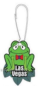 Las Vegas Frog Zipper Pull
