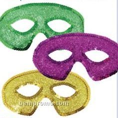 Sequin Mardi Gras Half Masks Assortment (12 Pack)