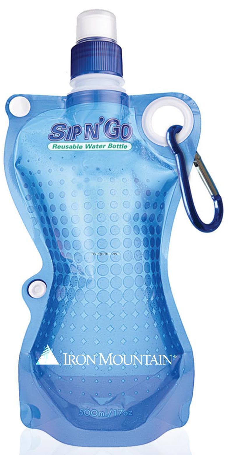 Sip N Go 17oz Foldable Reusable Water Bottle