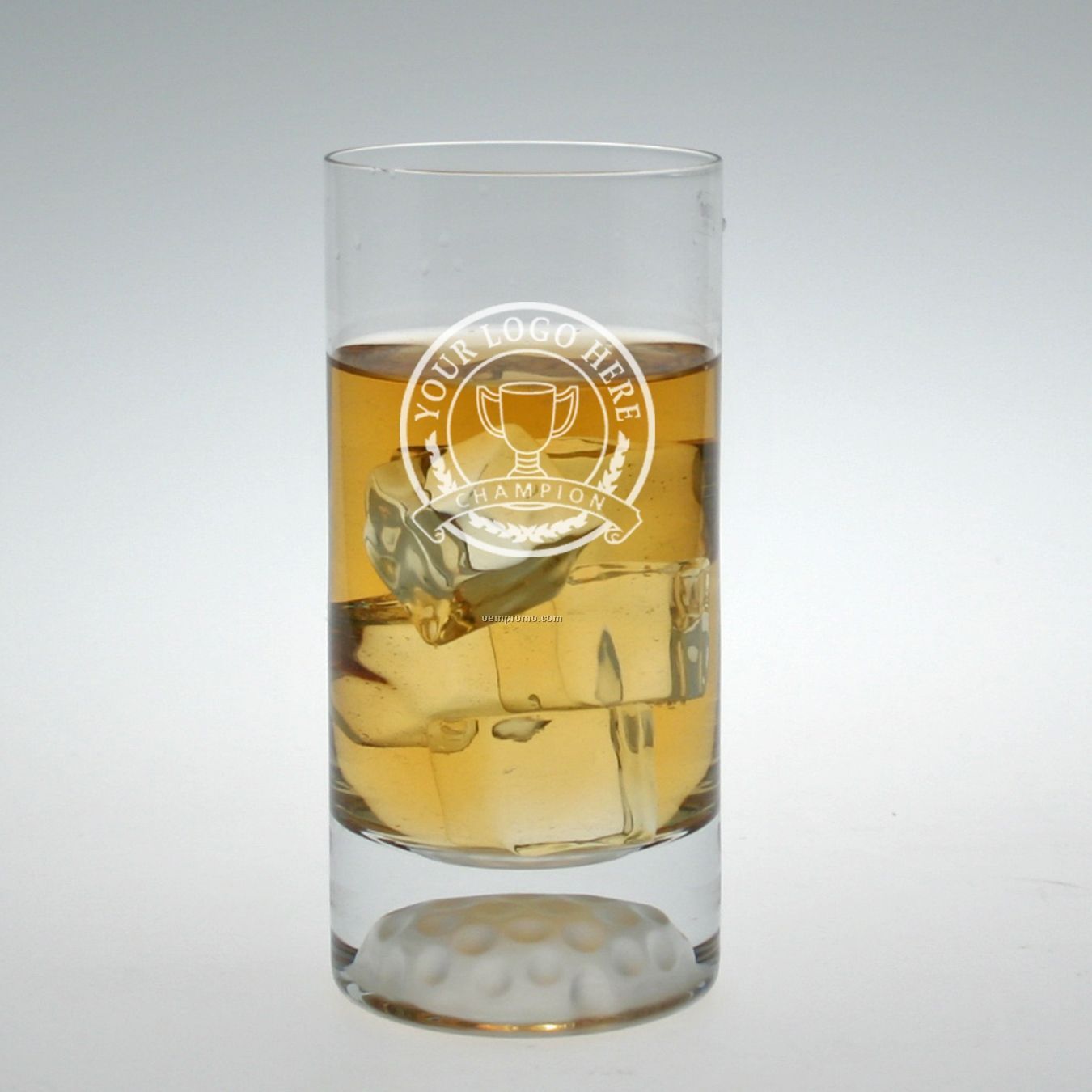15 Oz. Fairway Hiball Glass (Set Of 4 - Deep Etch)