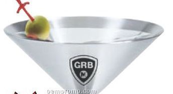 7 Oz. Stainless Steel Martini Glass
