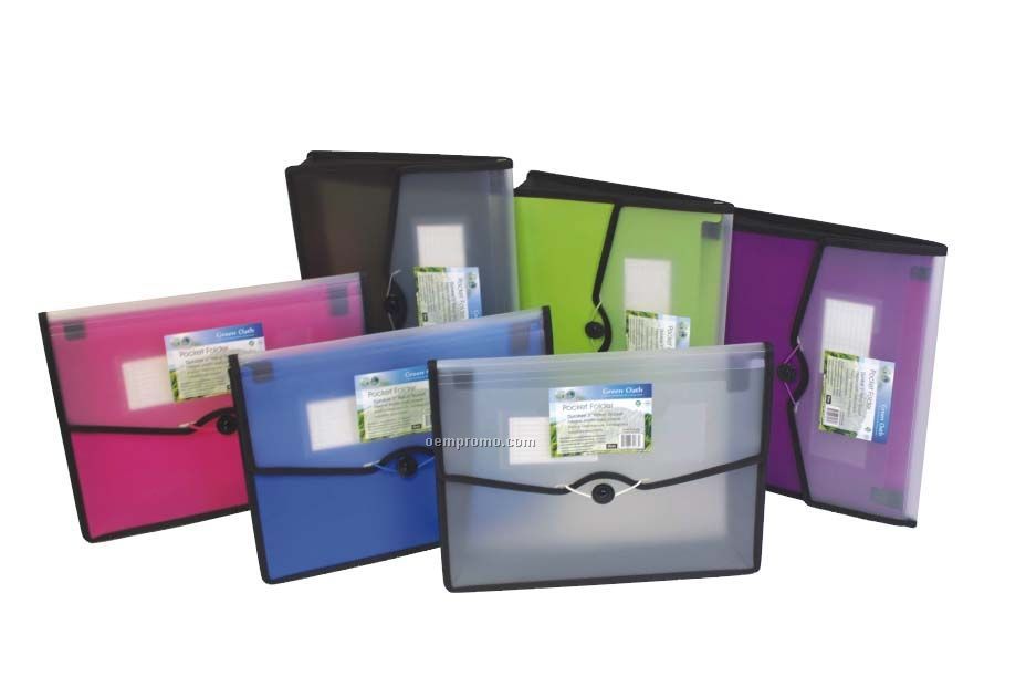 Purple Pocket Folder With 3" Expansion