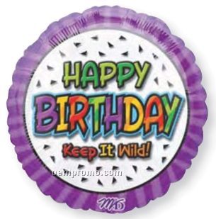 32" Keep It Wild Happy Birthday Balloon