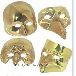 4 Faces Gold Mask Assortment (12 Pack)
