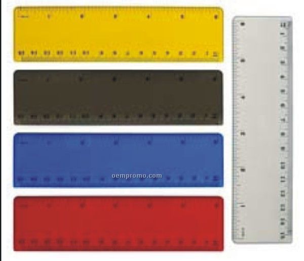 Plastic Translucent Ruler - 6 Inch