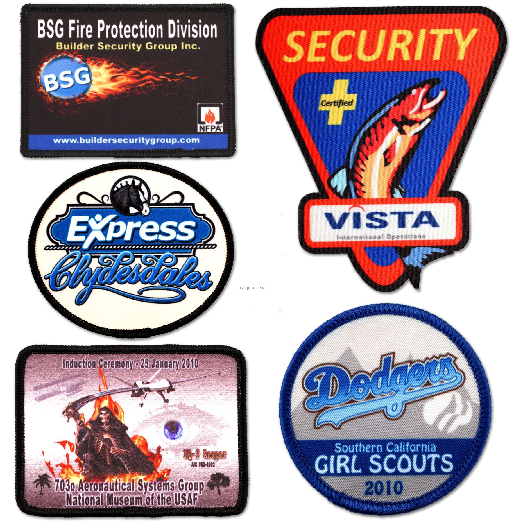 4-color Process / Sublimated Patches - 11 Sq. In.