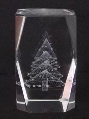 Crystal Wiht Christmas Tree
