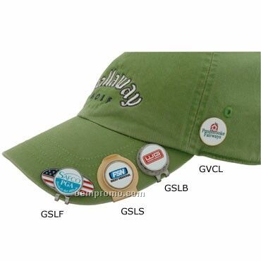 Round Hat Clip W/ Magnetic Golf Ball Marker