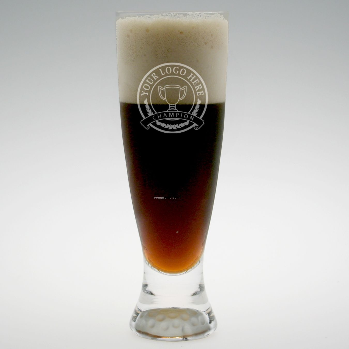 16 Oz. Fairway Tall Beer Glass (Set Of 4 - Deep Etch)