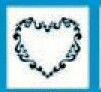 Stock Temporary Tattoo - Groovy Heart Tribal Symbol (1.5"X1.5)