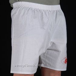 White Broadcloth Boxer Shorts