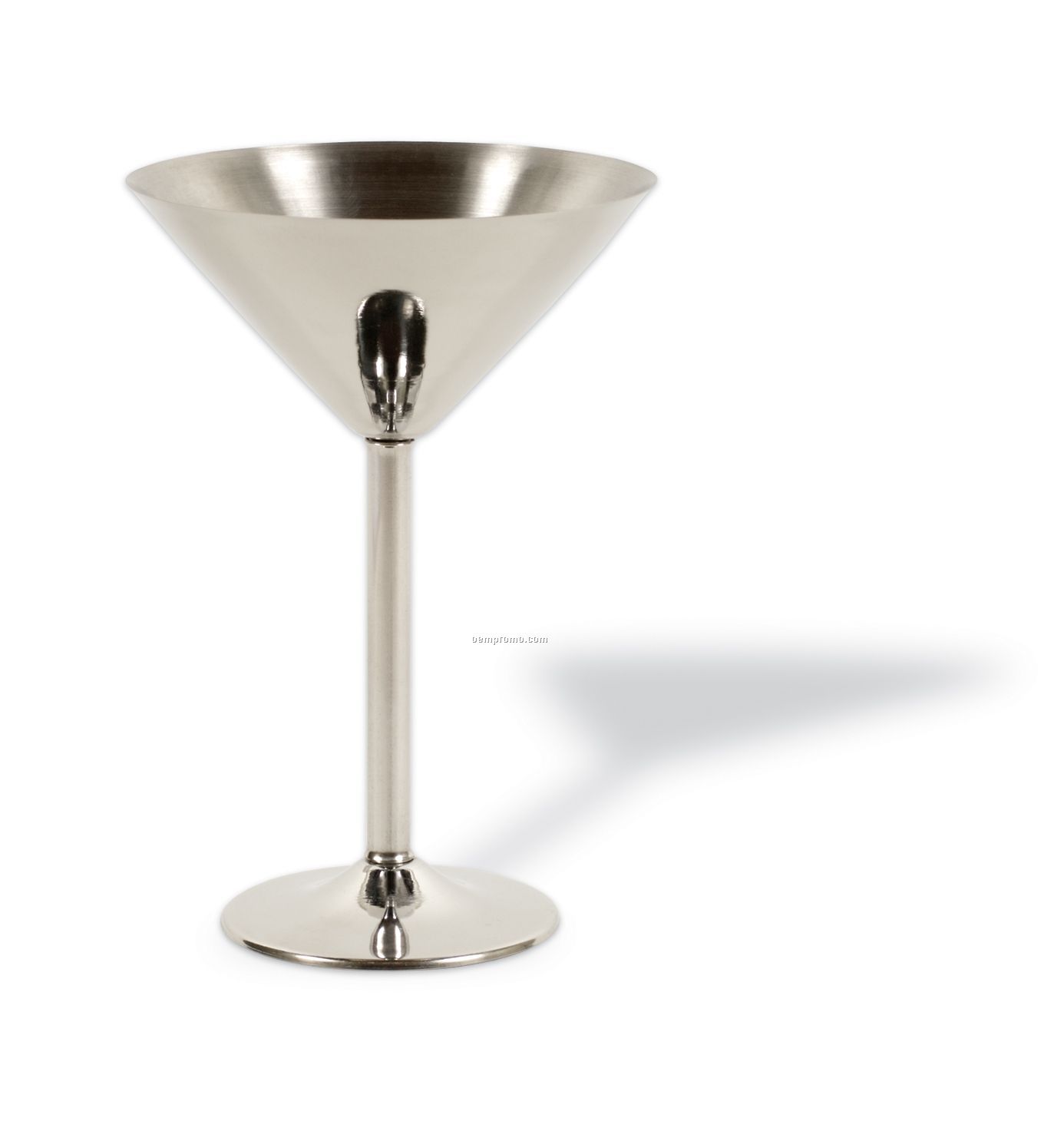3-piece Knock Down Stainless Steel Crisp Martini Glass