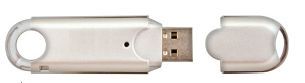 Oblong Flash Drive W/Lanyard Hole (128 Mb)