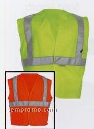 Orange Budget Class II Traffic Safety Vest (S/M-l/Xl)