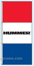 Stock Single Face Dealer Rotator Drape Flags - Hummer