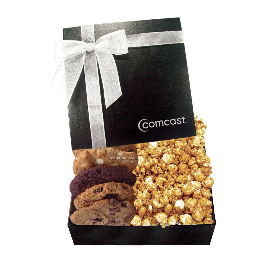 The Chairman Black Popcorn & Cookie Box