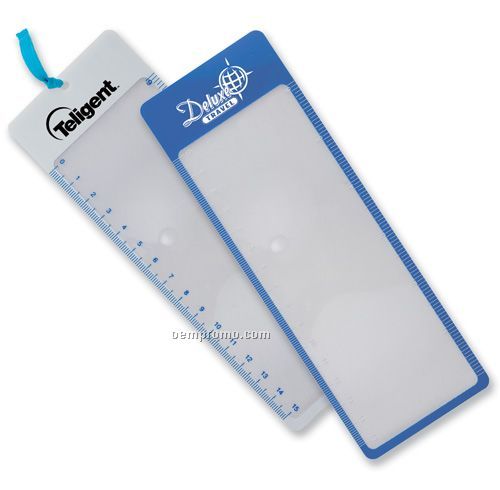 Pocket Book Sheet Magnifier W/ Standard/Metric Ruler