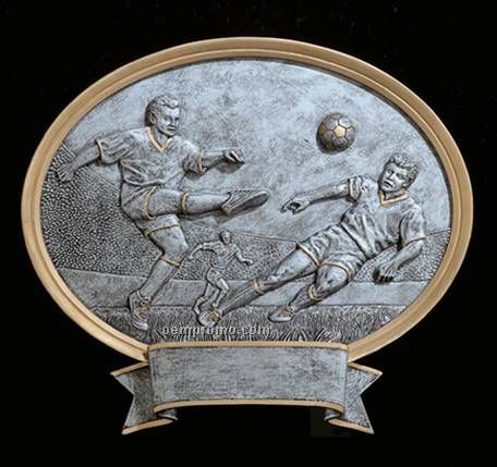 Soccer, Male Oval Legend Plates - 8"