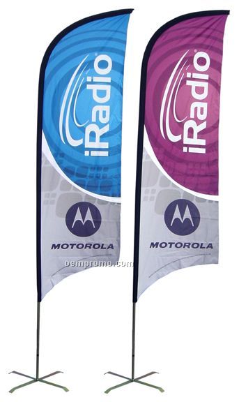 12' Double Sided Bow Banner System (Spot Color)
