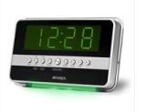 AM/ FM Dual Alarm Auto Time Set Clock Radio W/ Wave Sensor