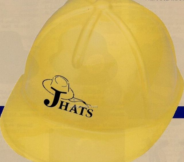 Plastic Construction Hat W/Label