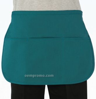 Reversible Traditional Waist Apron W/ 3 Divisional Pocket (14"X21")