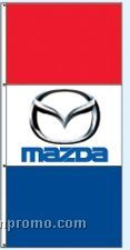Stock Single Face Dealer Rotator Drape Flags - Mazda