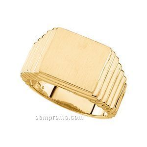 Gents' 14ky 14x13 Signet Ring