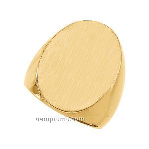 Gents' 14ky 27x19 Signet Ring