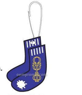 Omega Psi Phi Fraternity Socks Zipper Pull