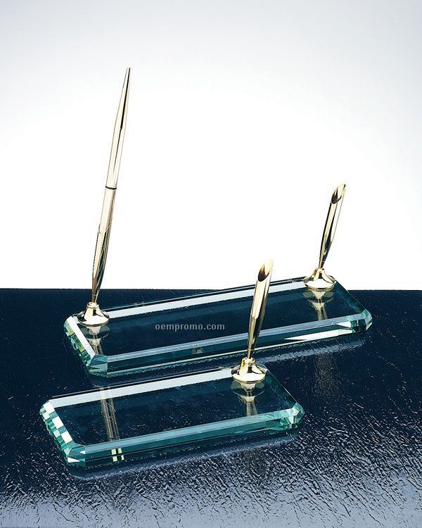 Single Jade Glass Pen Set