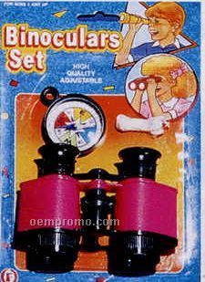 Toy Binocular And Compass Set