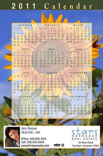 2010 Calendar Postcards - Jumbo Size (8 1/2"X5-1/2")