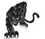 Stock Full Body Panther Chenille Patch