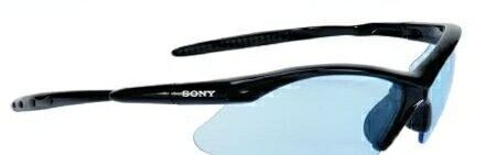 Stylish Safety Glasses W/ Light Blue Lens & Black Frame