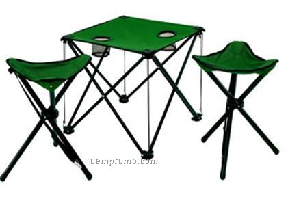 Folding/Foldable Beach Table Chair Set