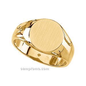 Gents' 14ky 13mm Signet Ring
