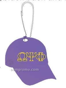 Omega Psi Phi Fraternity Hat Zipper Pull