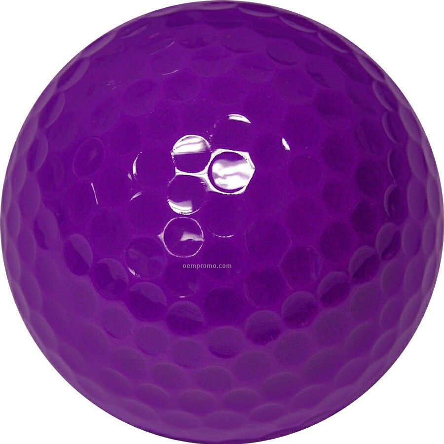 Purple Golf Balls (1 Color/Clear 3 Ball Sleeves)