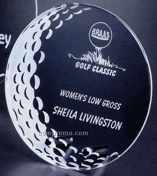 Sports Gallery Crystal Burnhaven Golf Award (6