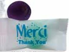 5 Flavor Crystal Fruit Candy W/ Stock Merci Thank You Wrapper
