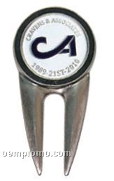 Color Fill Divot Tool With Ball Marker